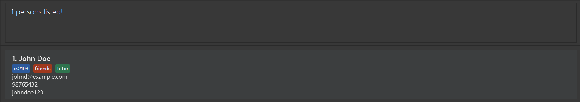 result for 'find jon'